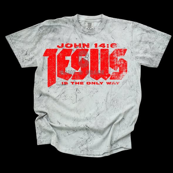 John 14:6 Jesus is the Only Way DTF Transfer Design