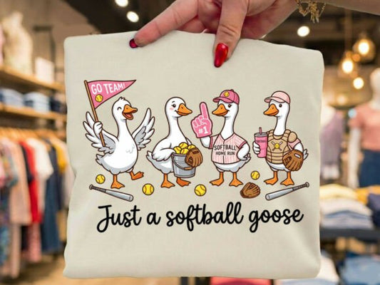 Just a softball goose DTF Transfer Design