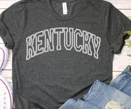 Kentucky Faux Embroidery DTF Transfer Design Bev
