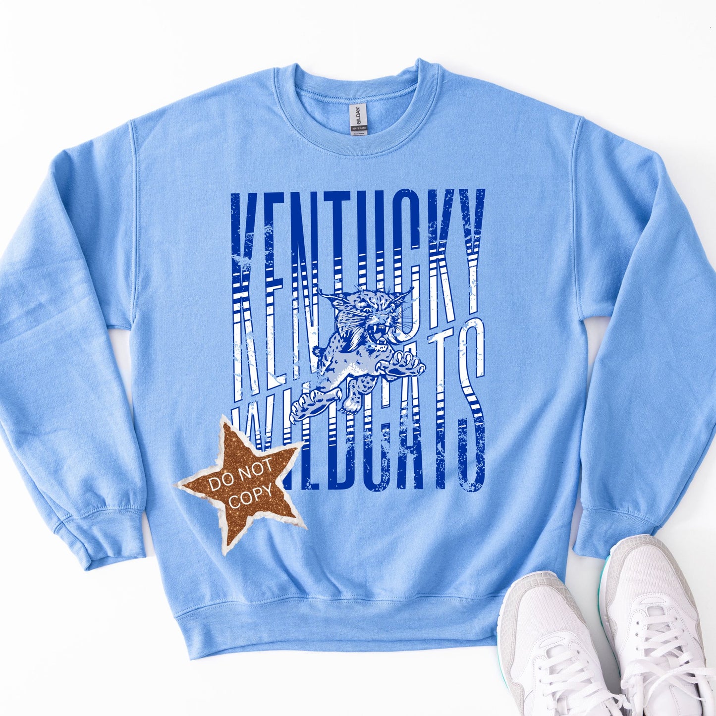 Kentucky Wildcats thin stripes stacked DTF Transfer Design