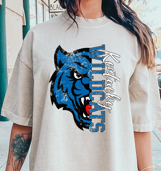 Kentucky Wildcats half DTF Transfer Design