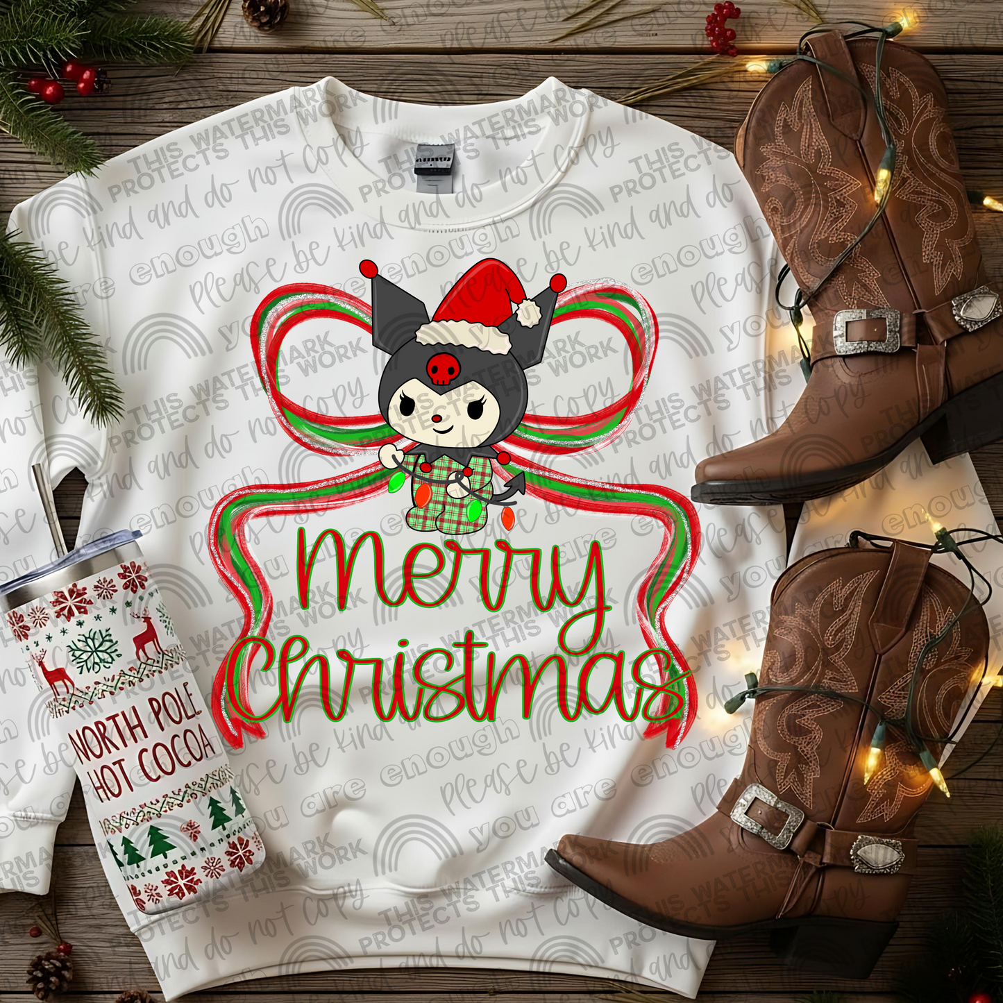 Roblox (multiple characters in listing) Merry Christmas DTF Transfer Design SMB