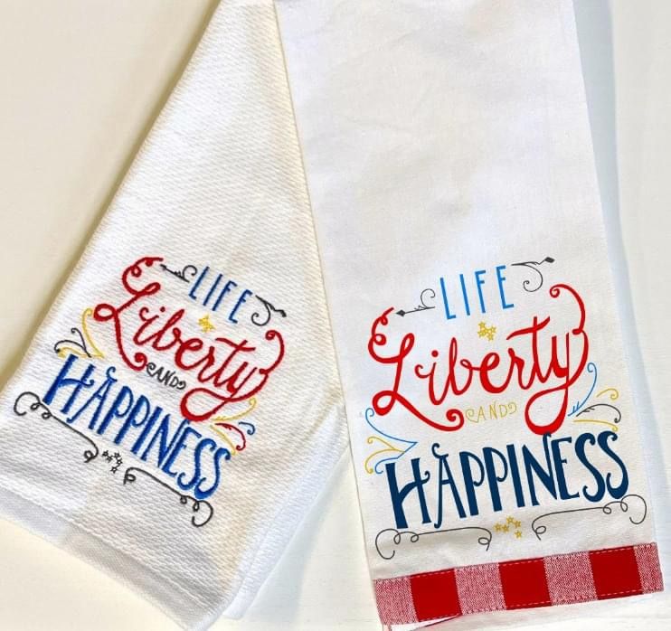 Life Liberty and Happiness DTF Transfer Design Bev