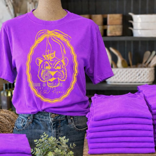 LSU Tigers Sweet Bow Series DTF Transfer Design