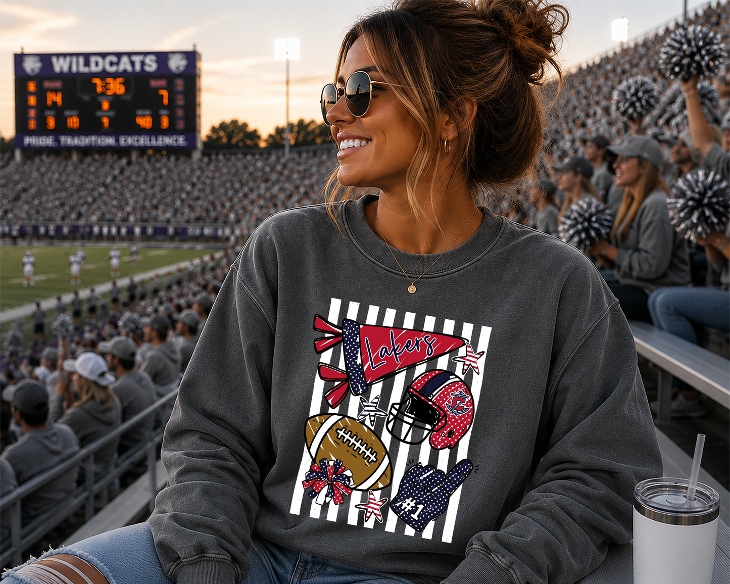 Mascot Friday Night Favorites football DTF Transfer