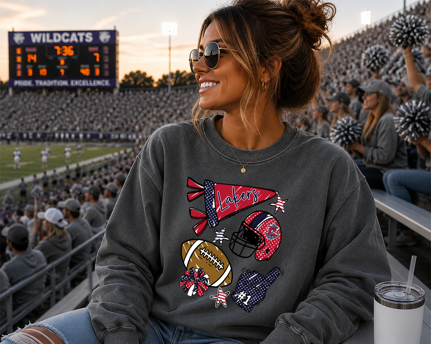 Mascot Friday Night Favorites football DTF Transfer