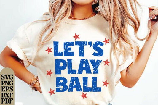 Let's play Ball Stars  DTF Transfer Design