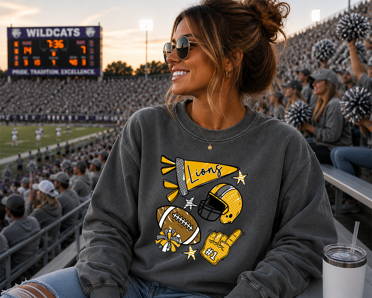 Mascot Friday Night Favorites football DTF Transfer