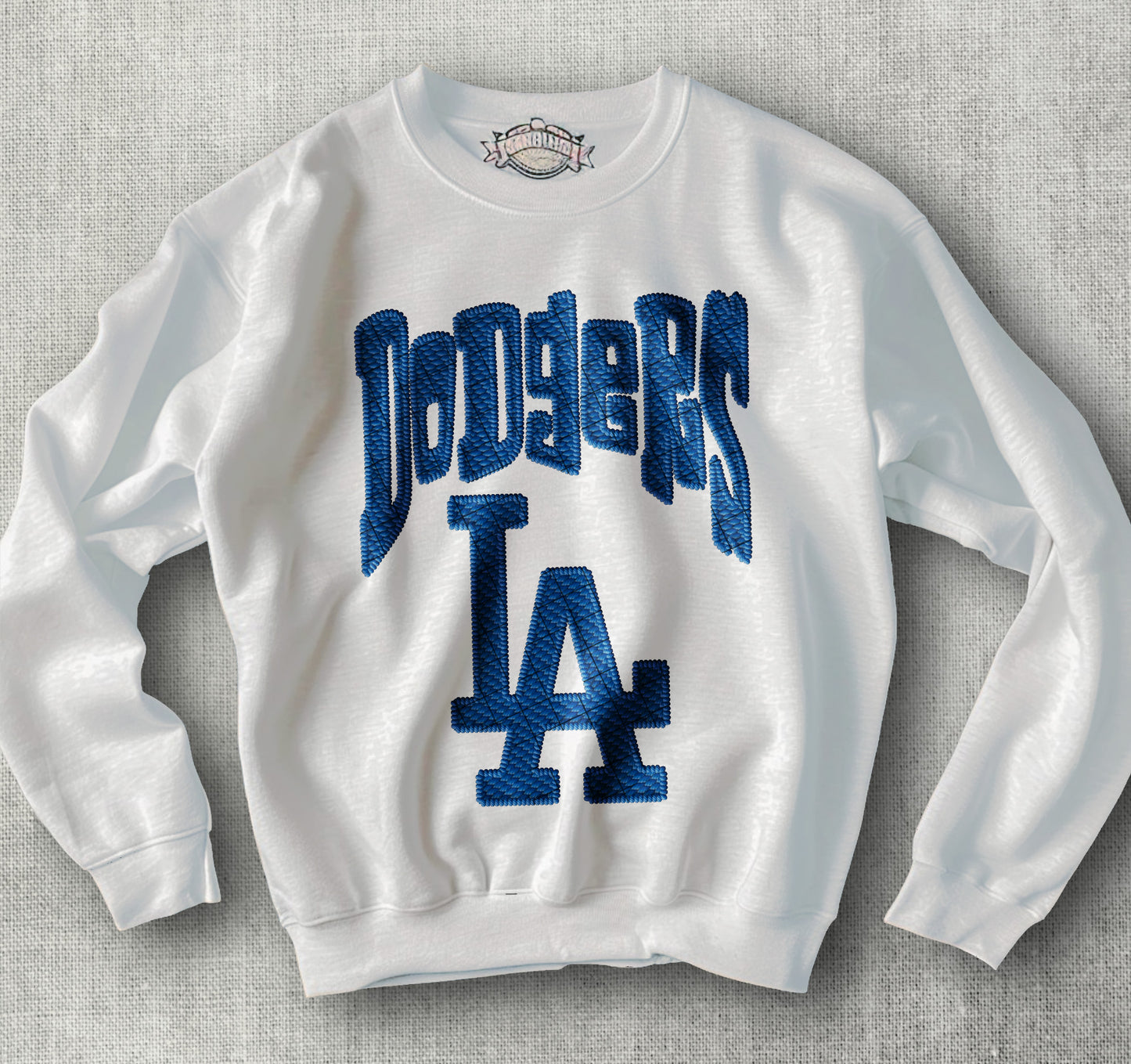 Los Angeles Dodgers Embroidery  DTF Transfer Design