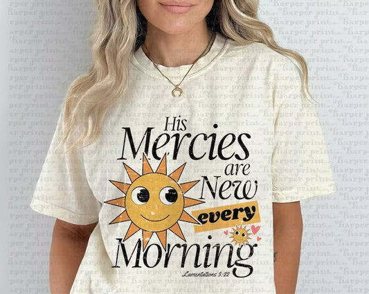 His Mercies are New every Morning DTF Transfer Design