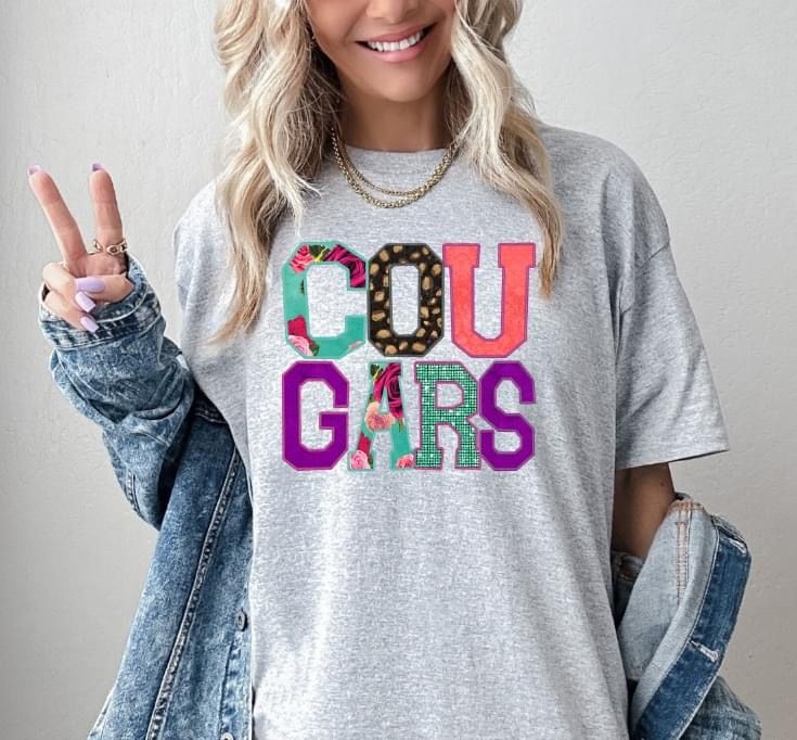 Cougars DTF Transfer Design Bev