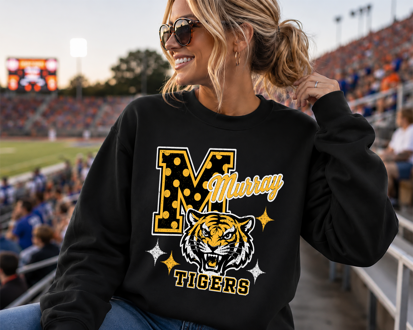 Mascot Hometown Spirit polka dots DTF Transfer
