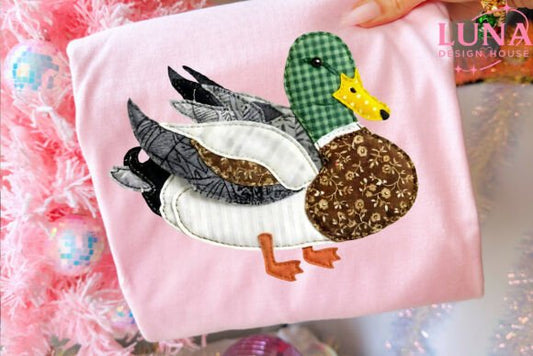 Mallard patchwork DTF Transfer Design