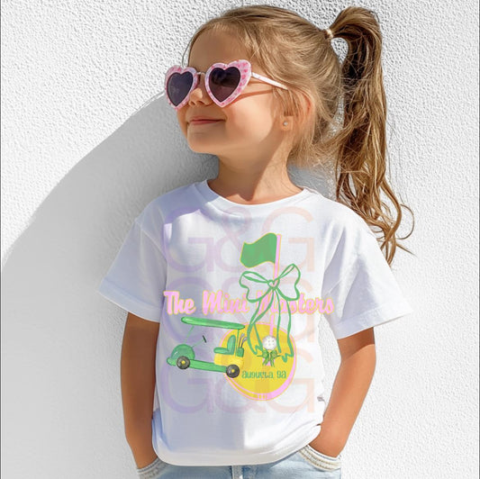 Mini Masters Augusta GA pink DTF Transfer Design