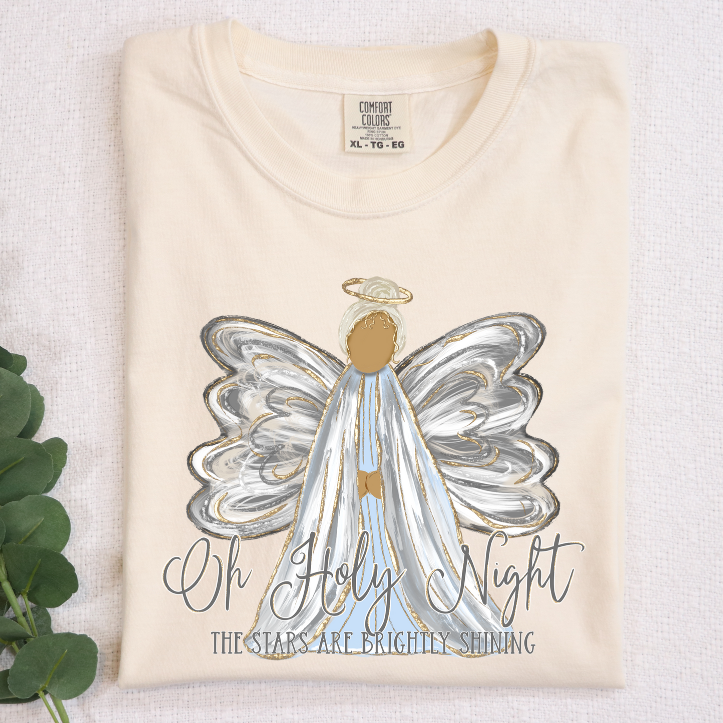 Oh Holy Night Angel DTF Transfer Design