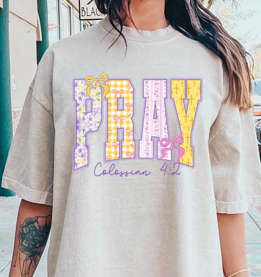 PRAY Colossians  DTF Transfer Design