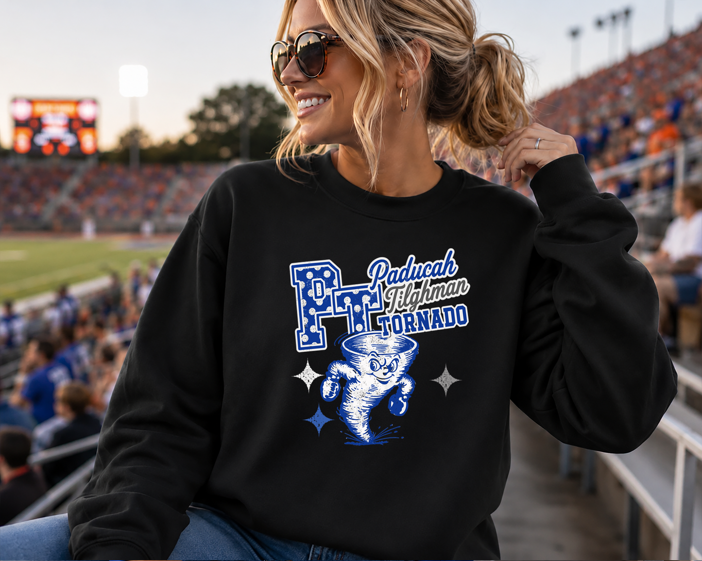 Mascot Hometown Spirit polka dots DTF Transfer