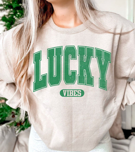 Lucky Vibes DTF Transfer Design