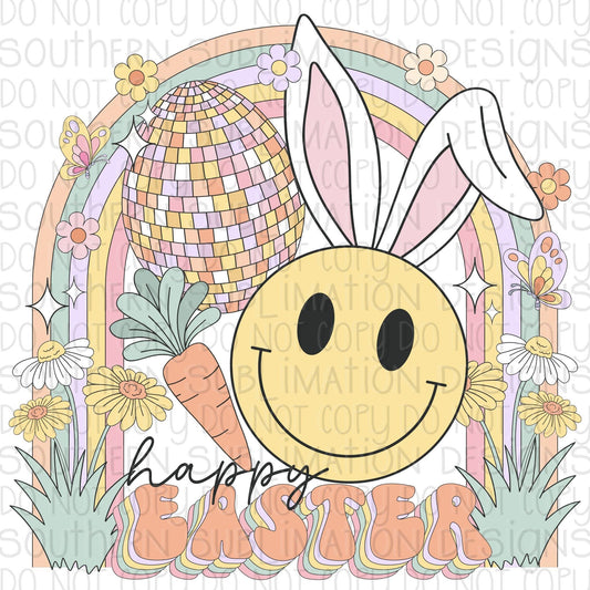 Retro Happy Easter DTF Transfer Design