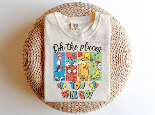 Oh the Places You'll Go DTF Transfer Design