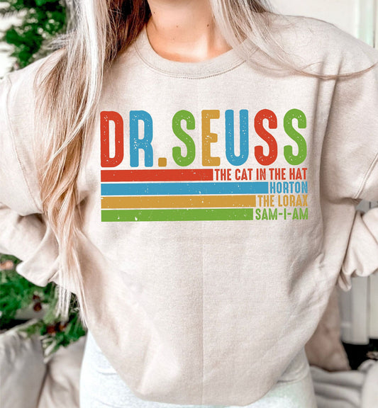 Dr Seuss DTF Transfer Design