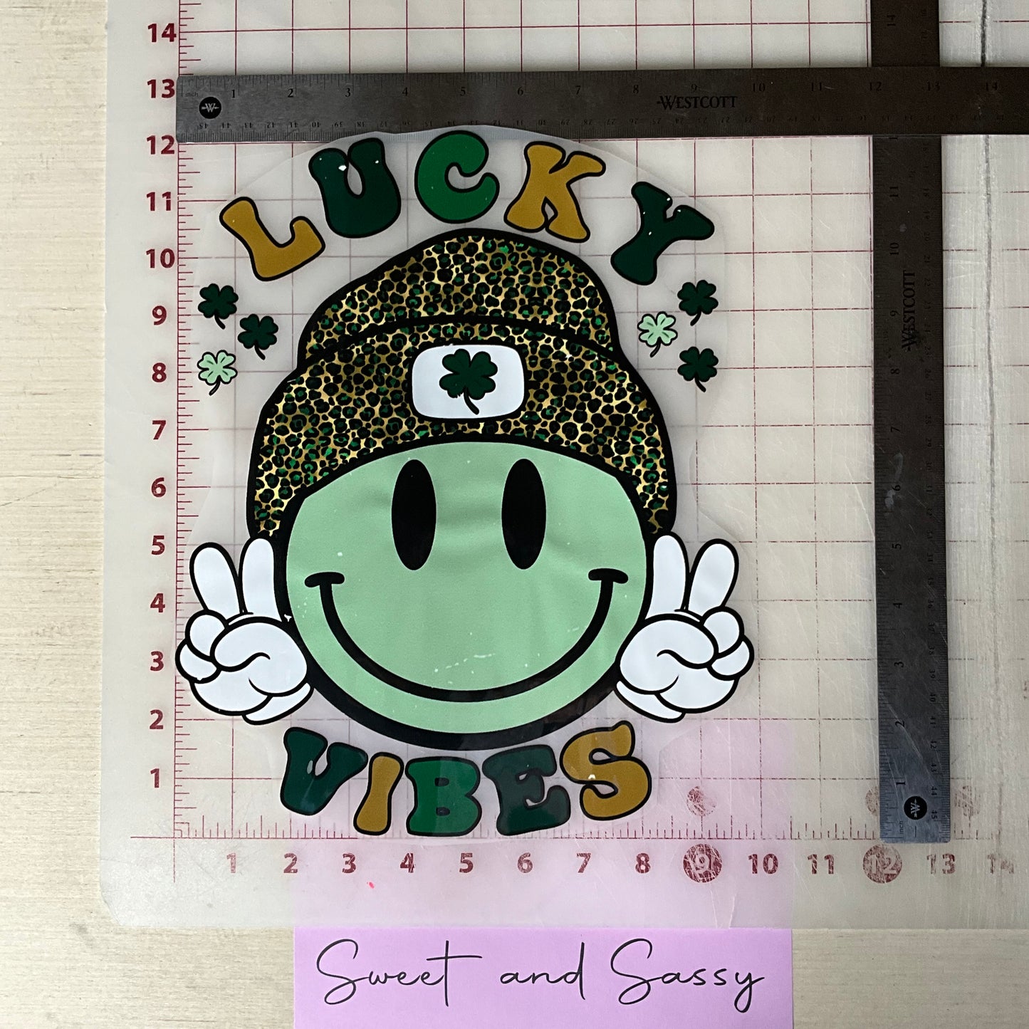 Lucky Vibes DTF Transfer Design