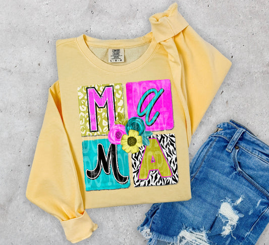 Mama Bright Floral DTF Transfer Design