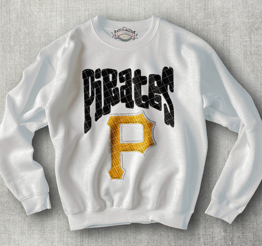 Pittsburgh Pirates Embroidery DTF Transfer