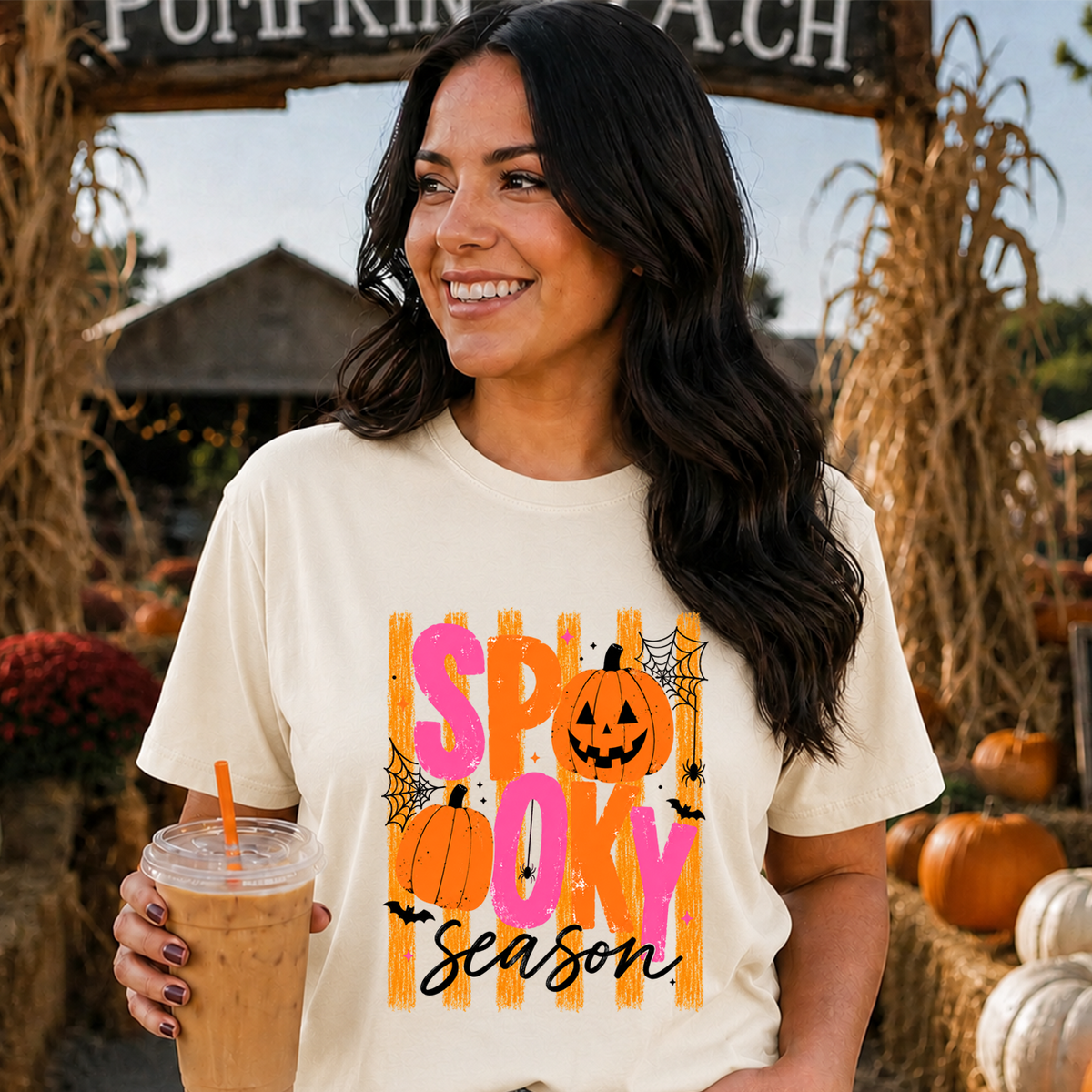 Preppy Spooky Season DTF Transfer Design