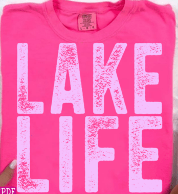 Lake Life Summer DTF Transfer Design