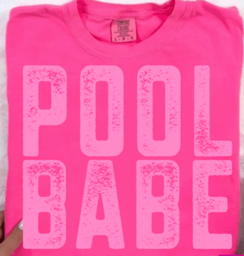 Pool Babe Summer DTF Transfer Design