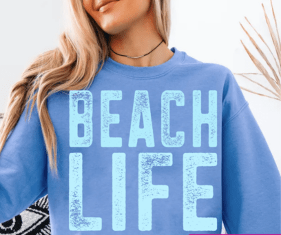Beach Life Summer DTF Transfer Design