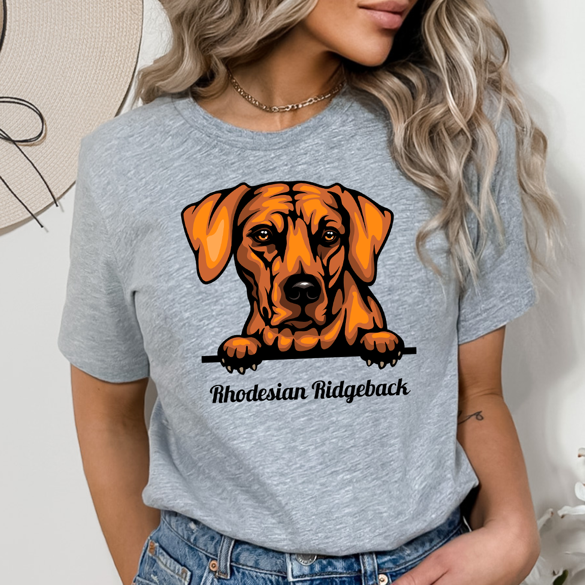 Rhodesian Ridgeback DTF Transfer Design