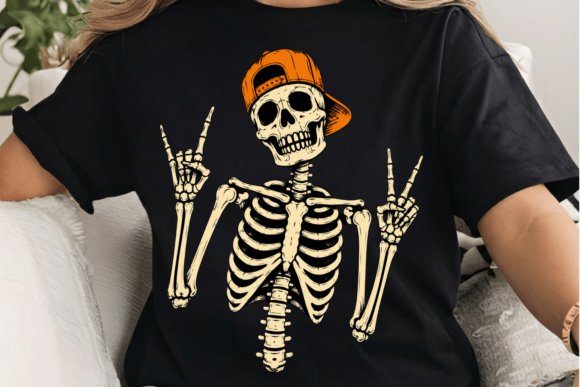 Rock On Halloween DTF Transfer Design