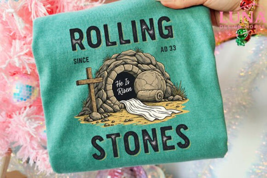 Rolling Stones since AD 33 DTF Transfer Design