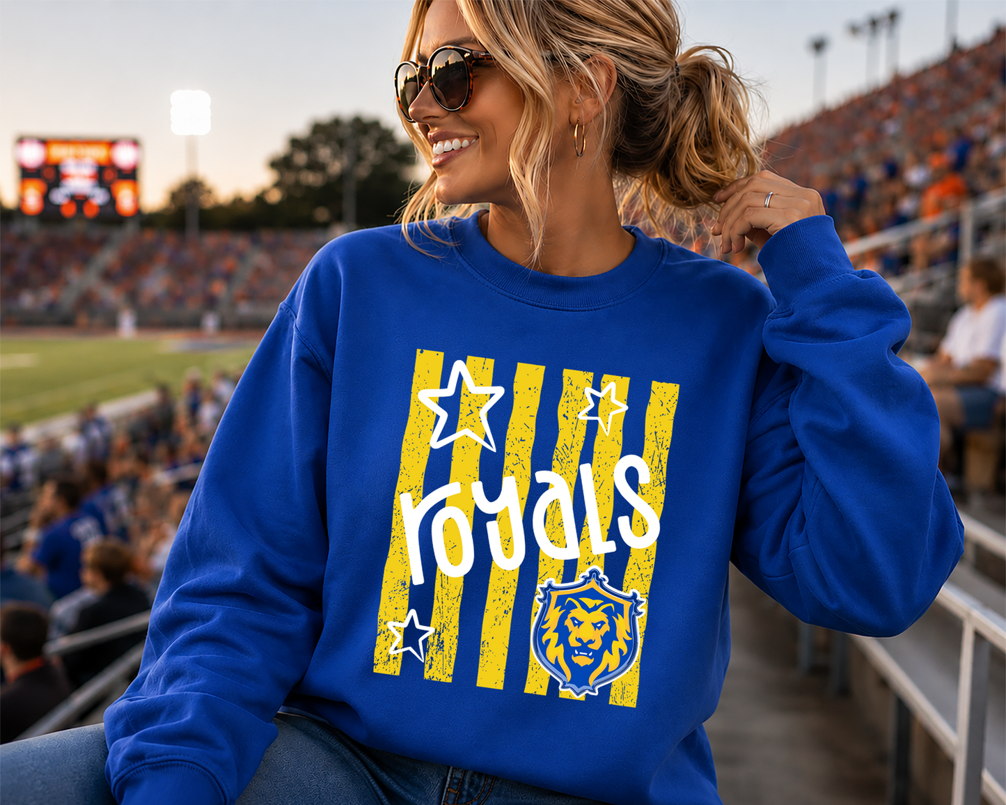 Mascot stripes and stars DTF Transfer