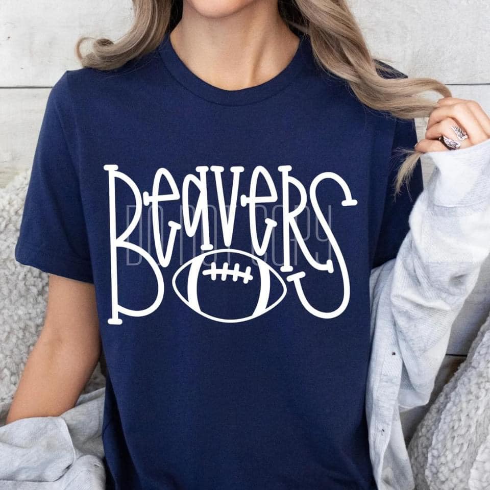 Sports Team w/ a Football DTF Transfer Design