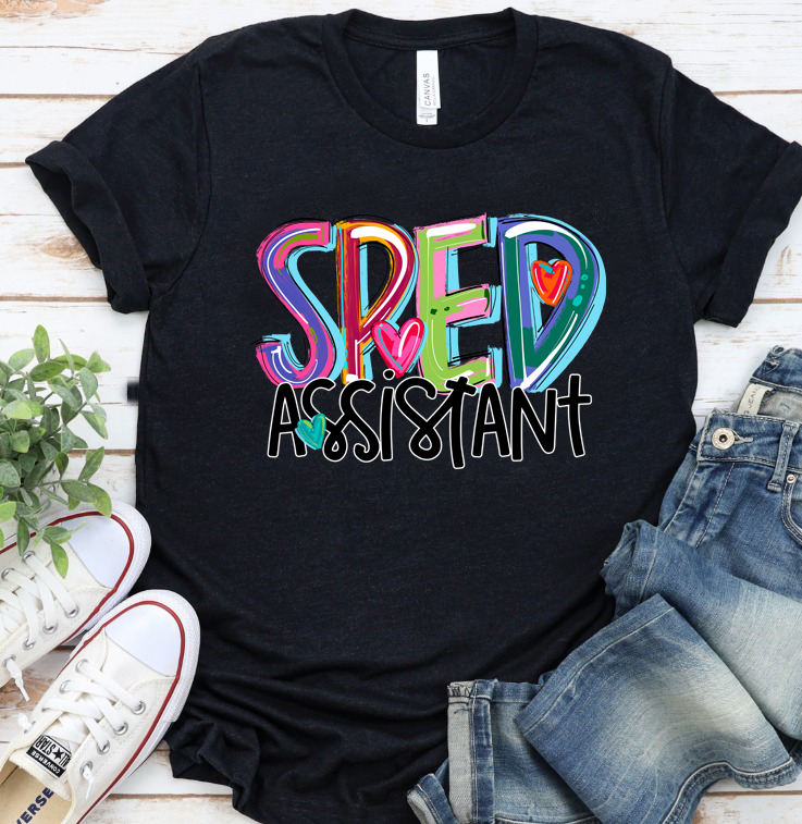 SP ED Assistant Cheery Font DTF Transfer Design