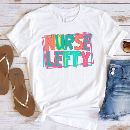 Nurse Lefty DTF Transfer Design Bev