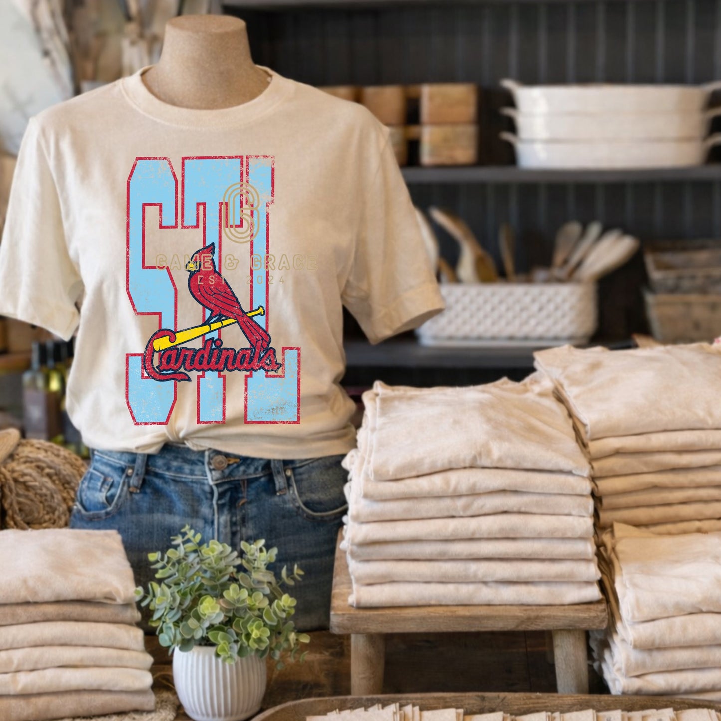STL Cardinals St. Louis DTF Transfer Design