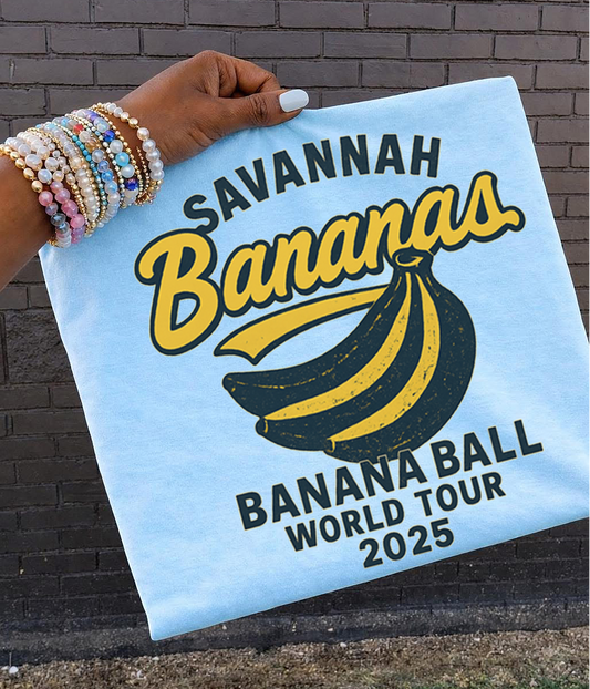 Savannah Bananas Banana Ball World tour grunge  DTF Transfer Design