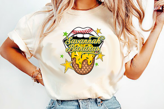 Savannah Bananas drip DTF Transfer Design