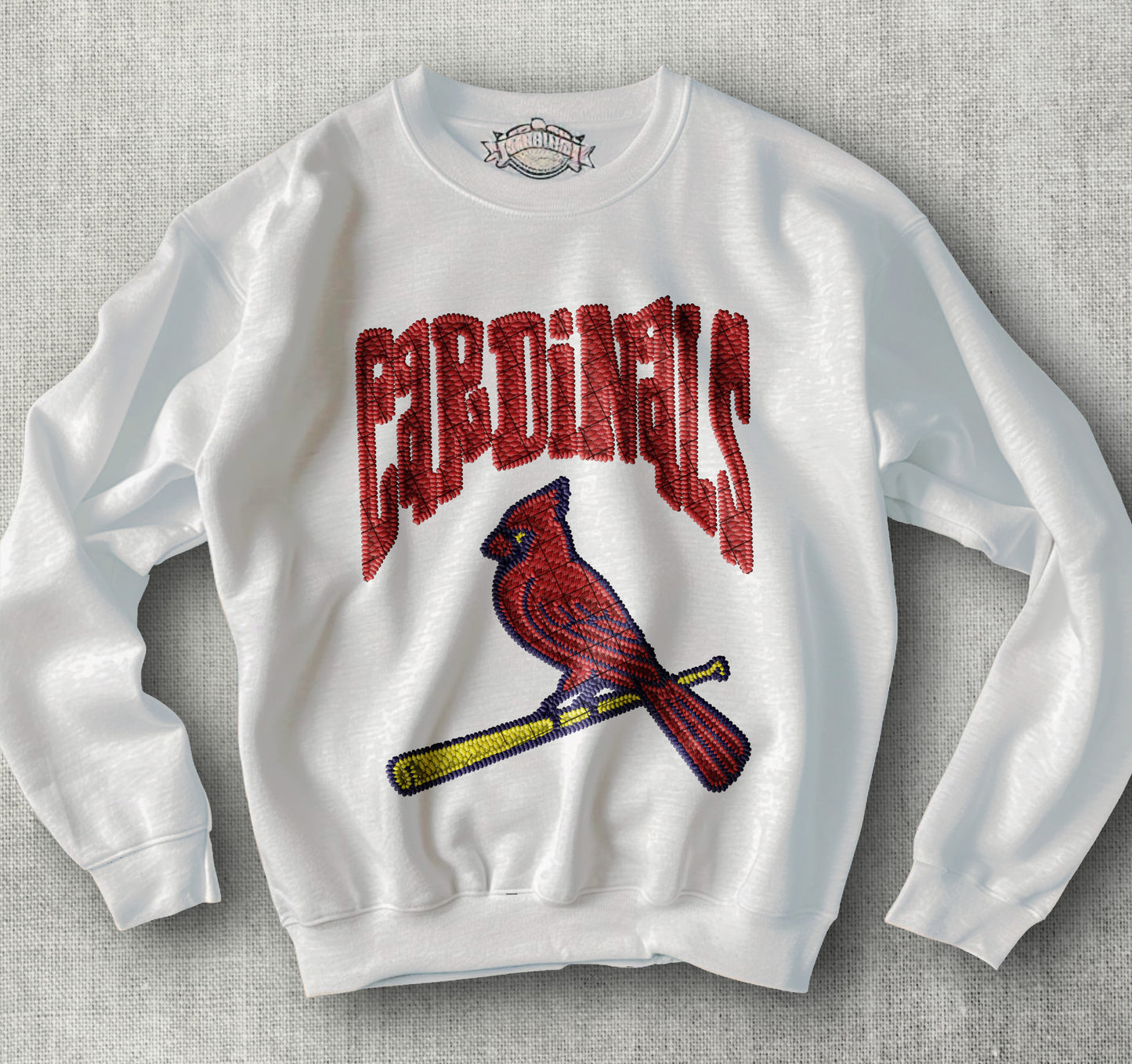 St. Louis Cardinals Embroidery DTF Transfer Design