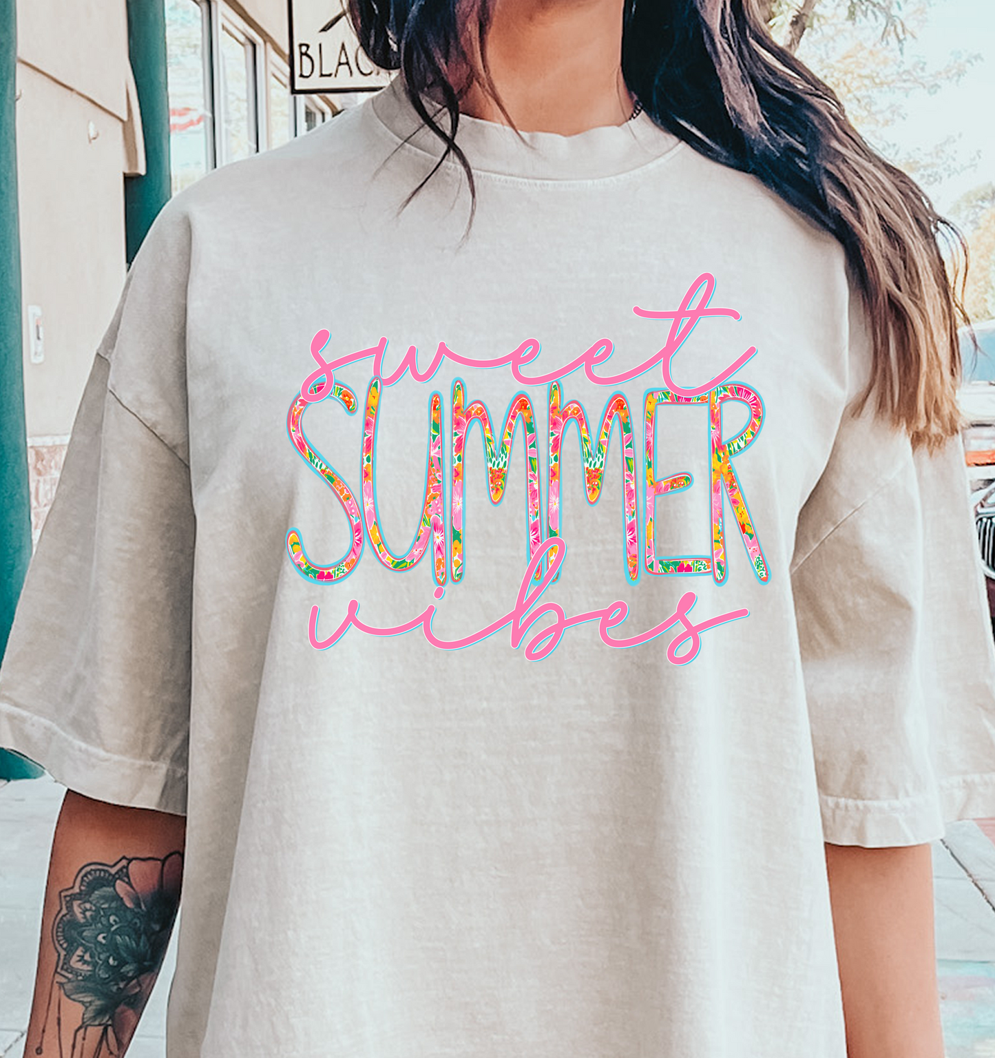 Sweet Summer Vibes  DTF Transfer Design