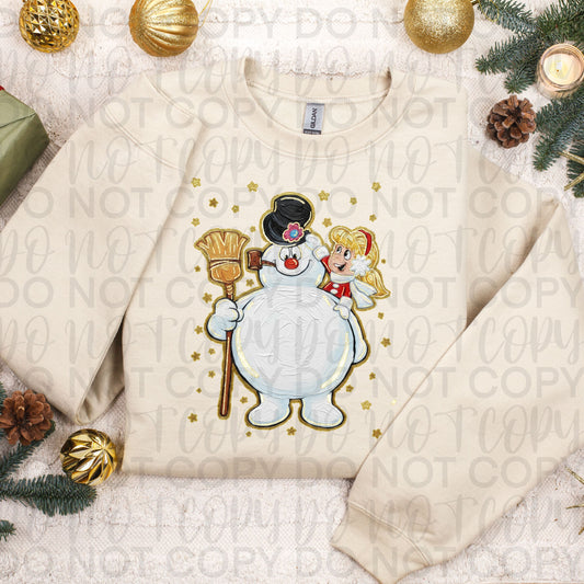 Frosty the snowman DTF Transfer Design SS