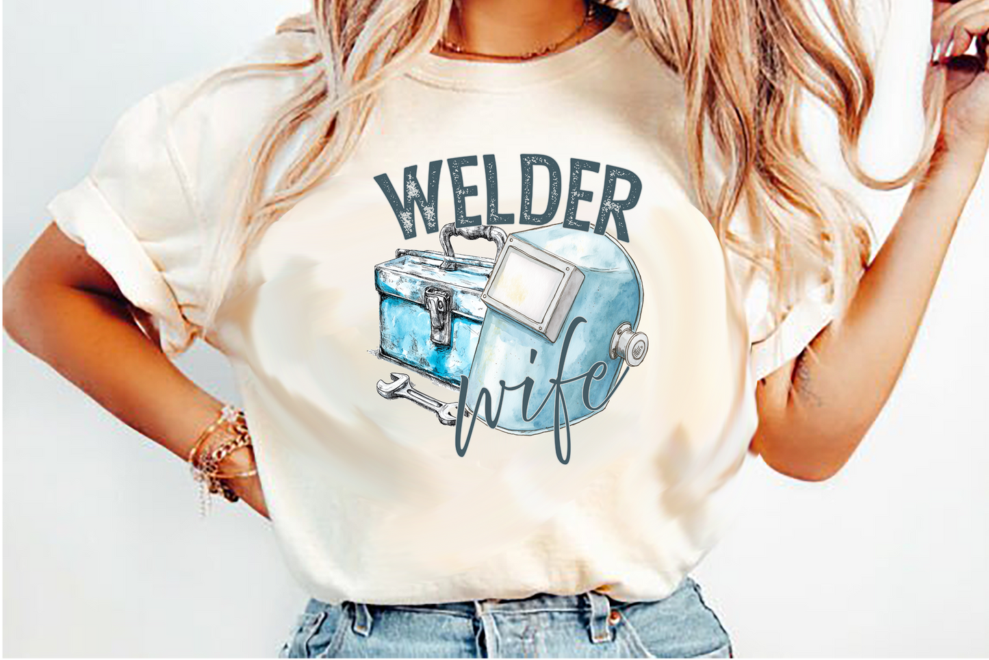 WELDER WIFE DTF Transfer Design