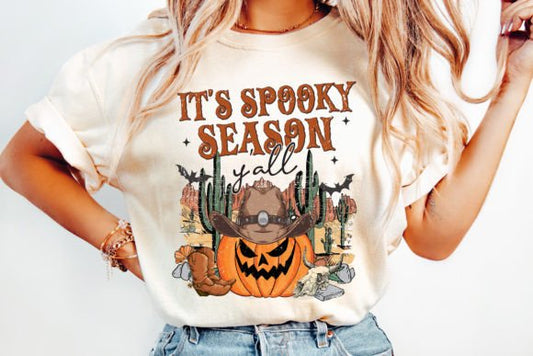 It's Spooky Season y'all western DTF Transfer Design