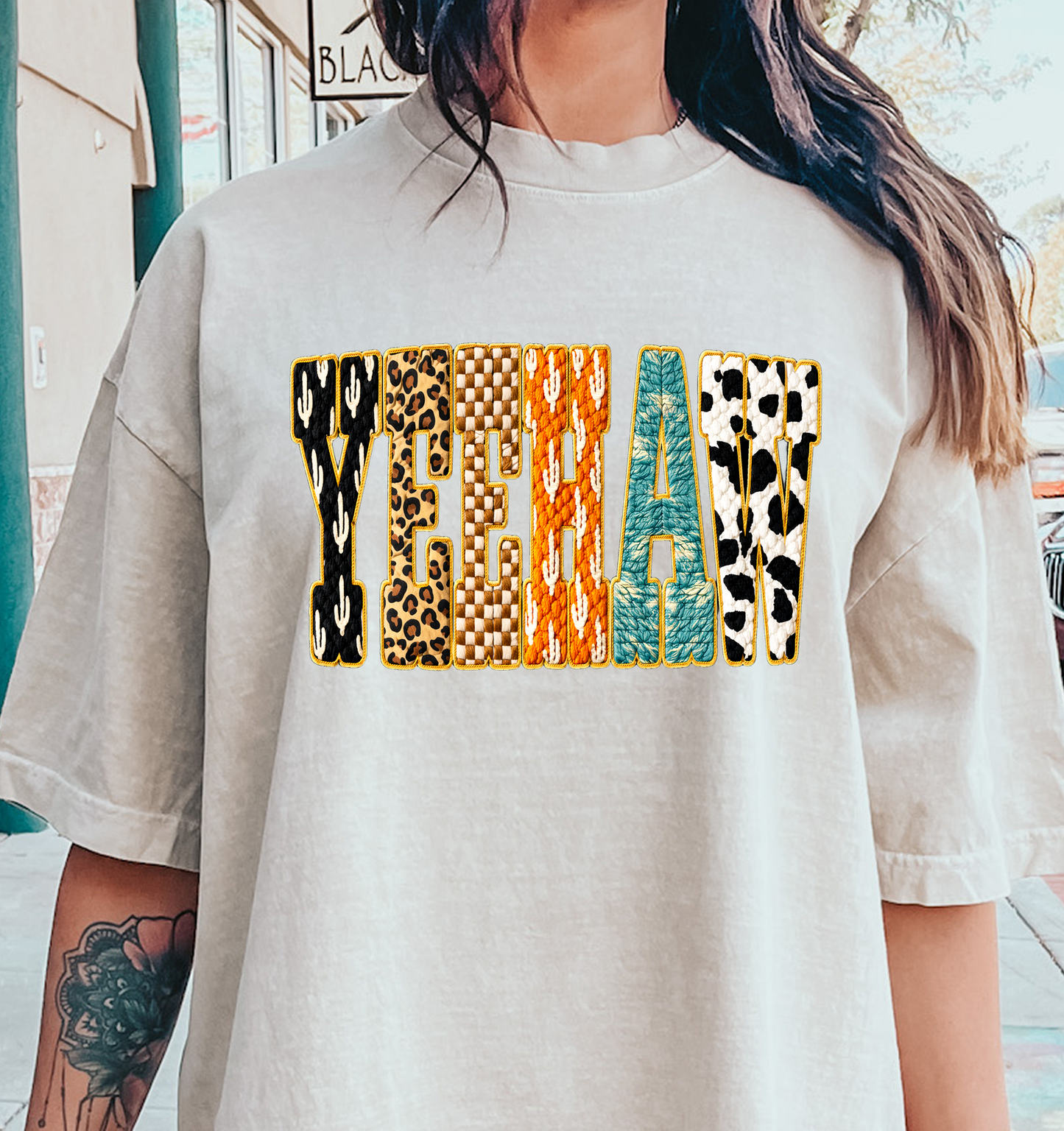 YEEHAW preppy  DTF Transfer Design