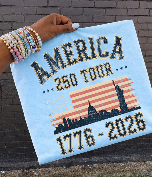 America 250 tour DTF Transfer design
