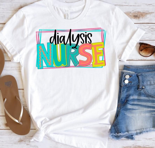 Dialysis Nurse DTF Transfer Design Bev